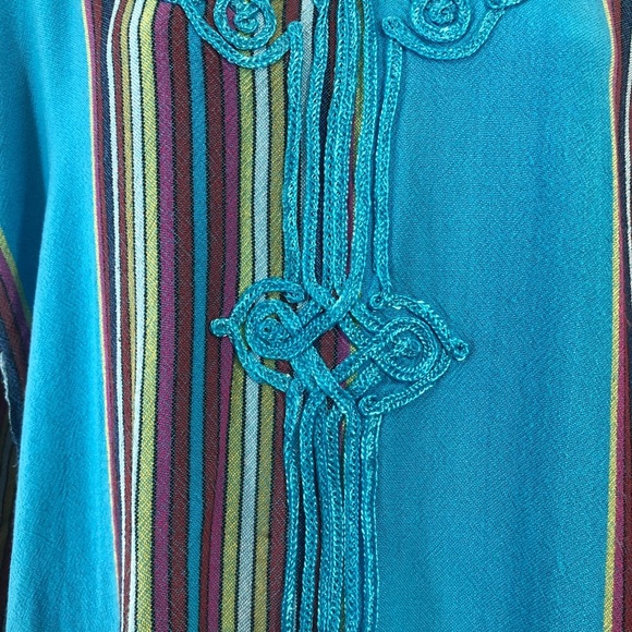 Hooded Kaftan Tuniek Multicolored - Picture 3 of 9